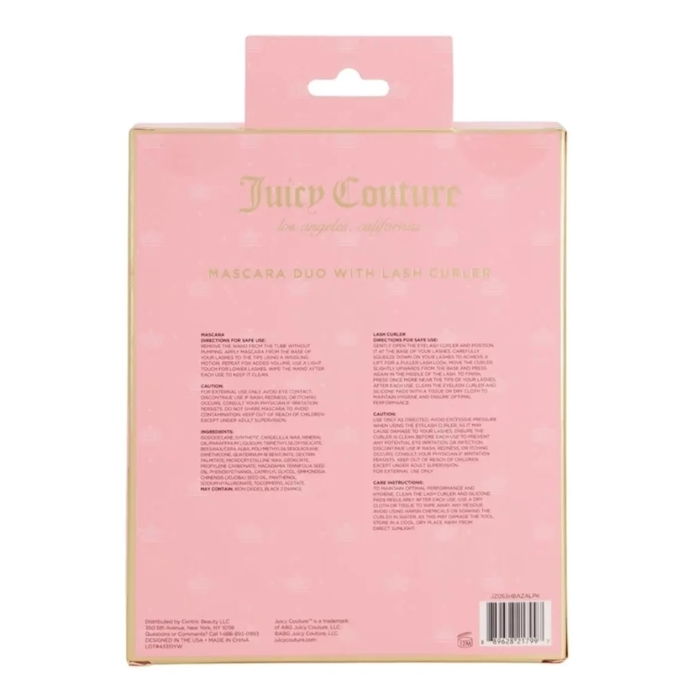 🩷🔹️Juicy Couture Mascara Duo And Lash Curler Intense Volume Luscious Lashes